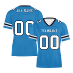 Custom Blue White Classic Style Personalized Authentic Football Jersey FBJ02-bd0a700c
