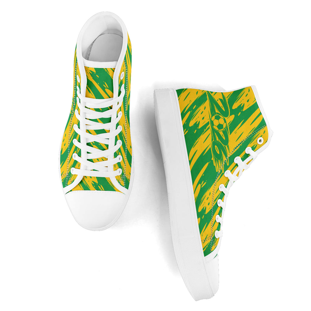 Custom 2026 World Cup Brazil Sneakers DIY Country Flag Running Shoes Lightweight Sport Shoes Gift for Football Fans Personalized Team Name and Logo FN024-F027092-1