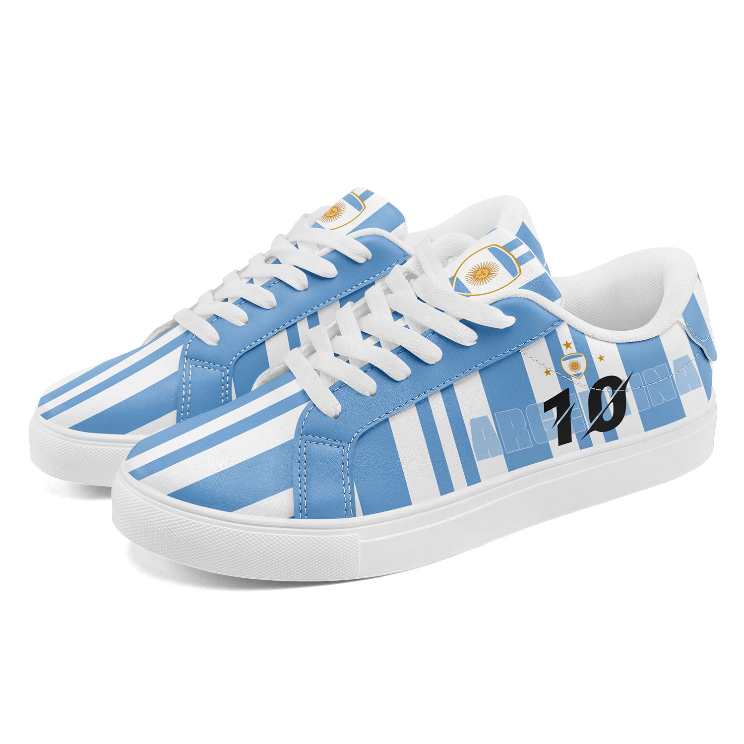 Custom 2026 World Cup Argentina Sneakers DIY Country Flag Running Shoes Lightweight Sport Shoes Gift for Football Fans Personalized Team Name and Logo FN023-F027051-5