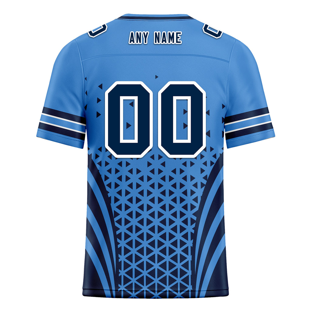 Custom Blue Deep Blue Tennessee Personalized Authentic Football Jersey FBJ02-D023033-32