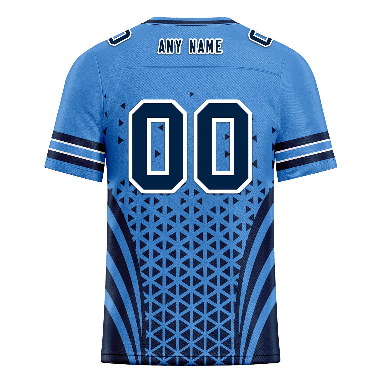 Custom Blue Deep Blue Tennessee Personalized Authentic Football Jersey FBJ02-D023033-32