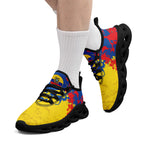 Custom Ecuador 2026 World Cup Sneakers DIY Country Flag Running Shoes Lightweight Sport Shoes Gift for Football Fans Personalized Team Name and Logo FN003-F009077-1