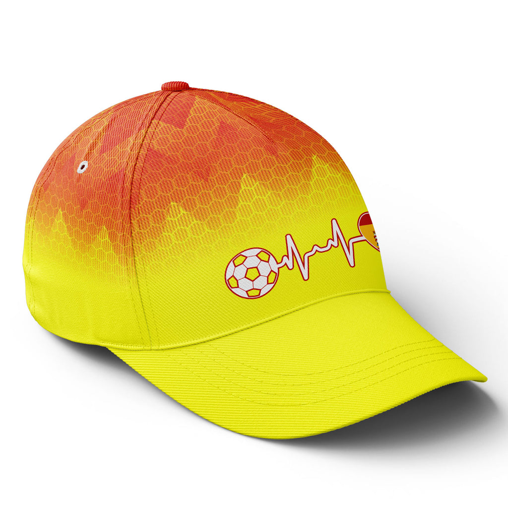 Personalized 2026 Spain Soccer Fan Hat - Add Your Name & Design Custom 2026 Football Tournament Hat YW061-F025073-2