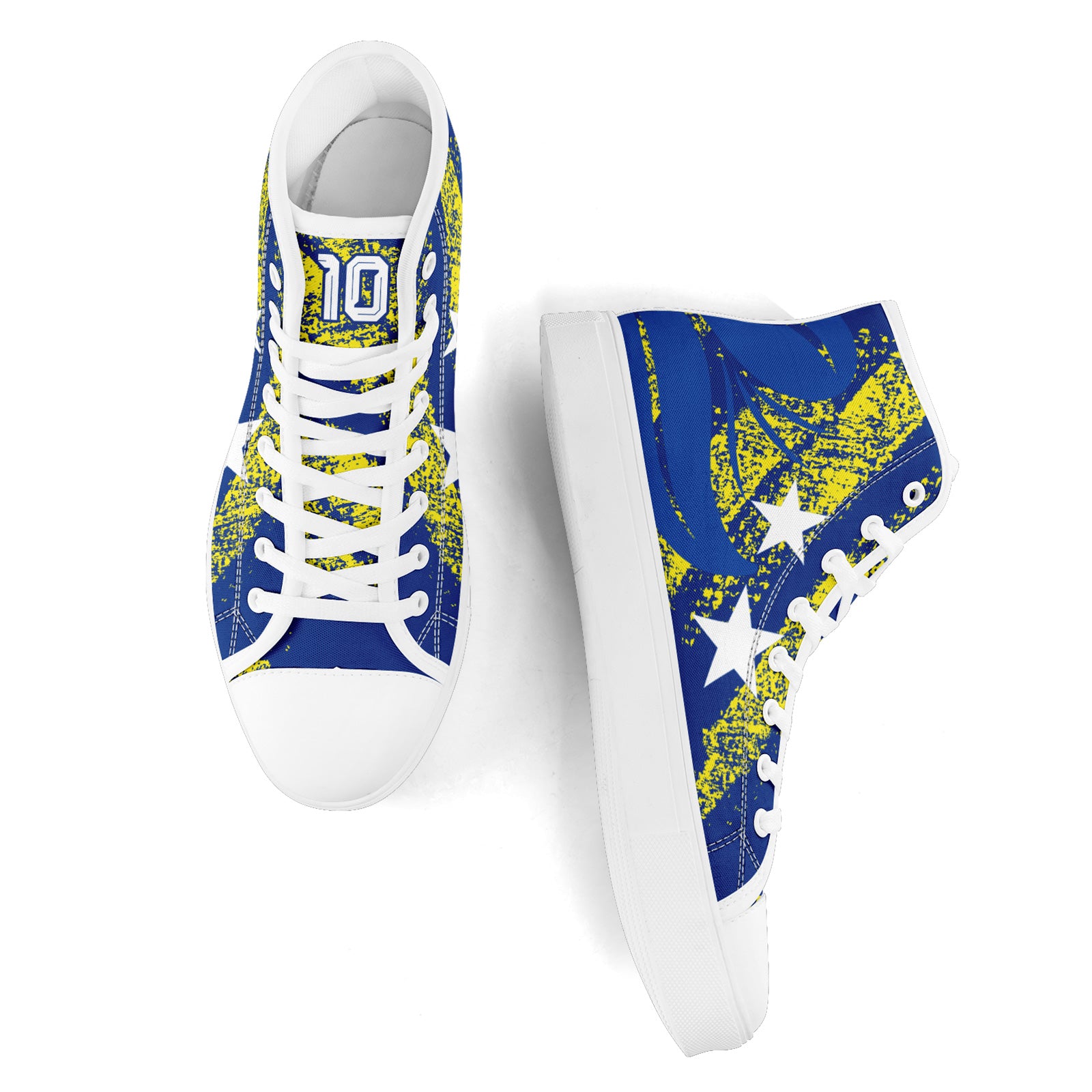 Custom Curaçao 2026 World Cup Sneakers DIY Country Flag Running Shoes Lightweight Sport Shoes Gift for Football Fans Personalized Team Name and Logo FN024-F009098-4