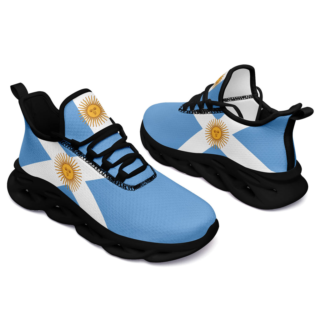 Custom 2026 World Cup Argentina Sneakers DIY Country Flag Running Shoes Lightweight Sport Shoes Gift for Football Fans Personalized Team Name and Logo FN027-F027044-3