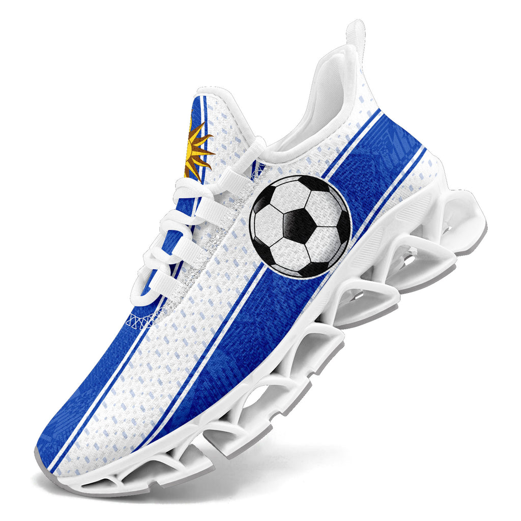 Custom Uruguay 2026 World Cup Sneakers DIY Country Flag Running Shoes Lightweight Sport Shoes Gift for Football Fans Personalized Team Name and Logo FN003XD-F009085-3