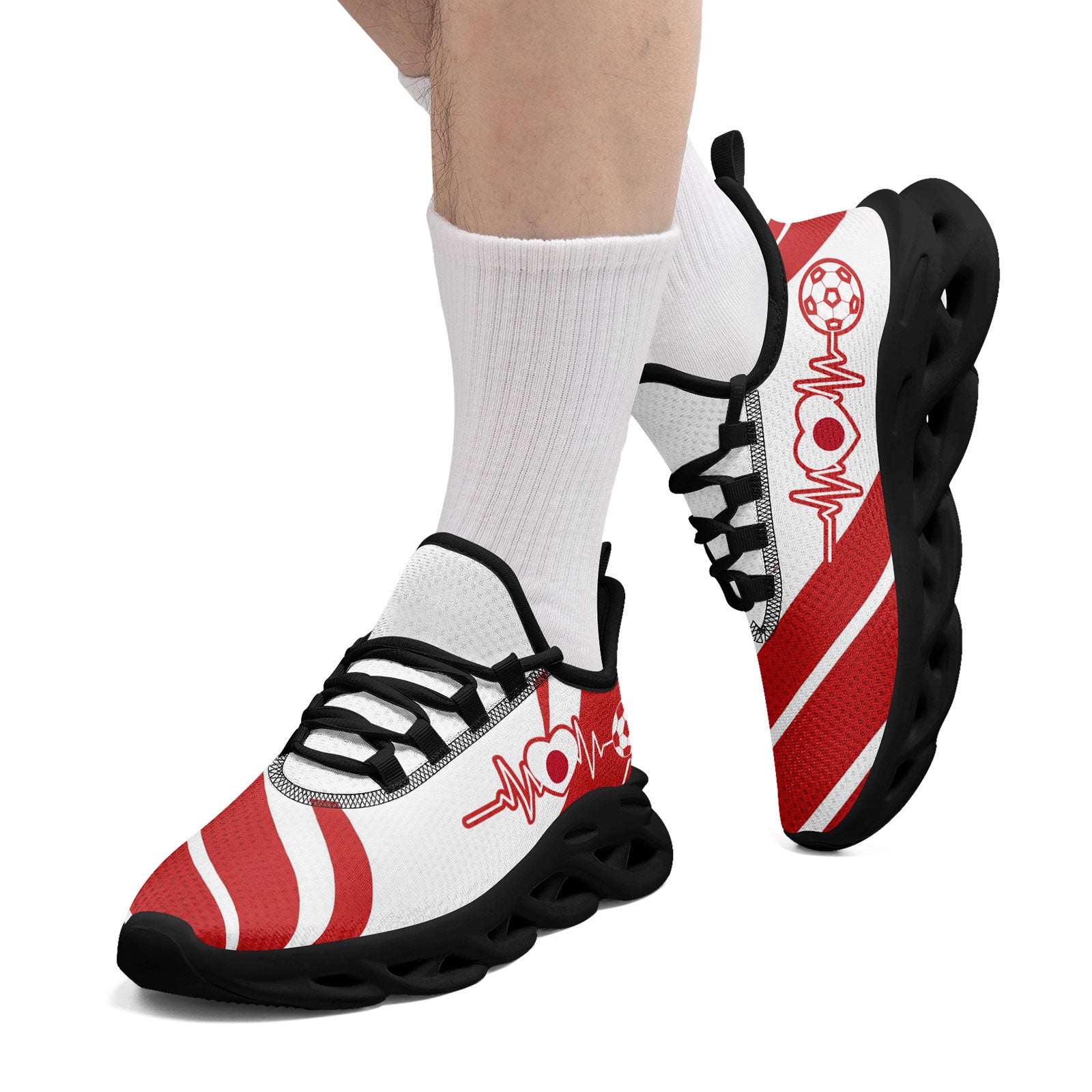Custom Japan 2026 World Cup Sneakers DIY Country Flag Running Shoes Lightweight Sport Shoes Gift for Football Fans Personalized Team Name and Logo FN003-F025044-9