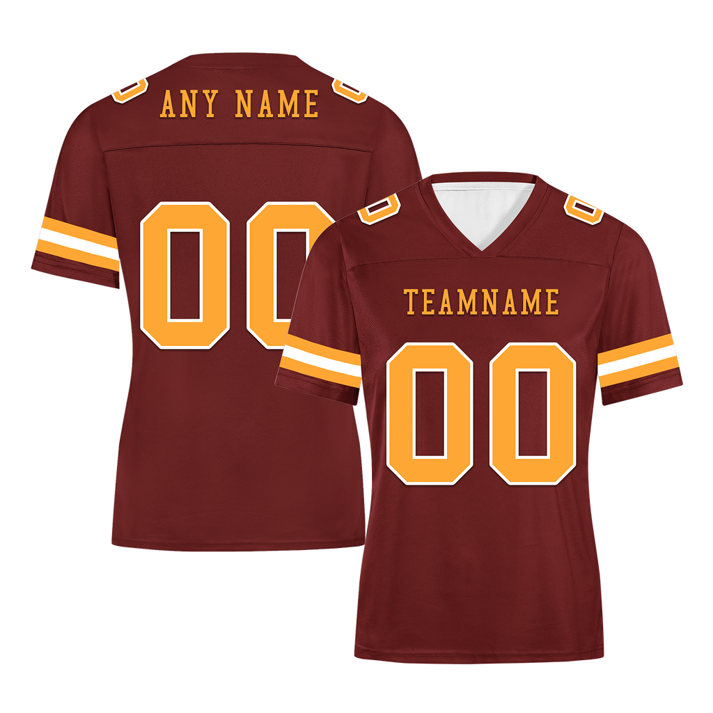 Custom Brown Classic Style Personalized Authentic Football Jersey FBJ02-bd0a70af