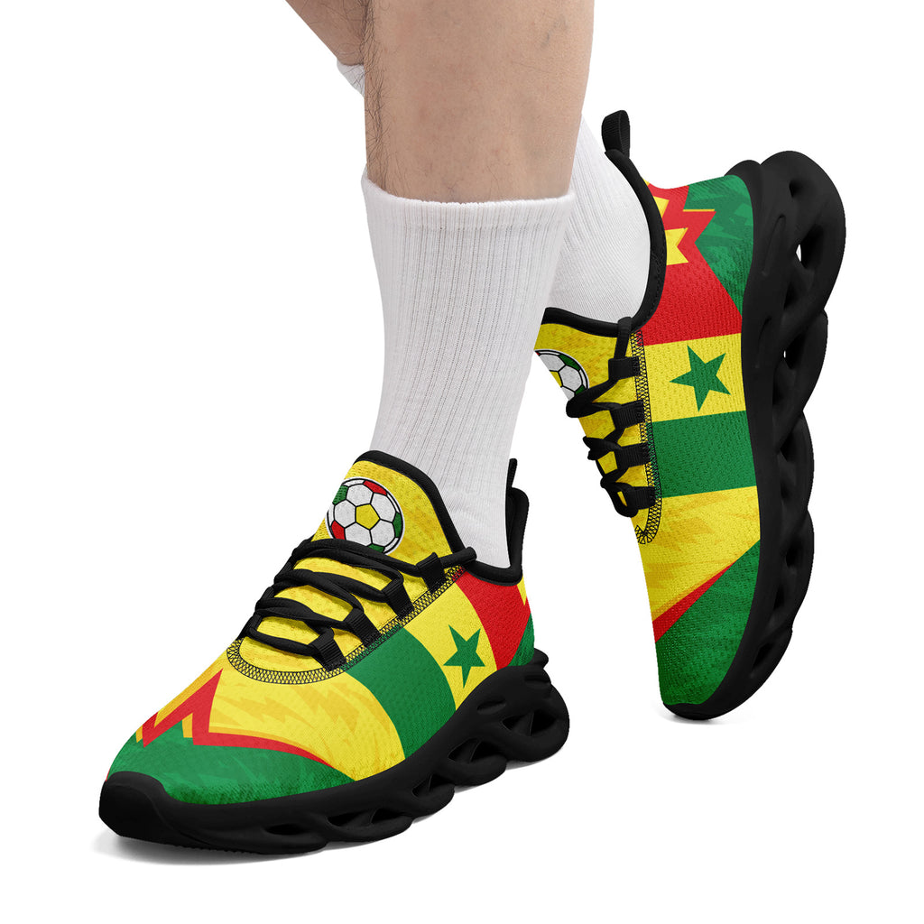 Custom Senegal 2026 World Cup Sneakers DIY Country Flag Running Shoes Lightweight Sport Shoes Gift for Football Fans Personalized Team Name and Logo FN003-F009094-4