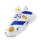 Custom Uruguay 2026 World Cup Sneakers DIY Country Flag Running Shoes Lightweight Sport Shoes Gift for Football Fans Personalized Team Name and Logo FN079-F009123-4