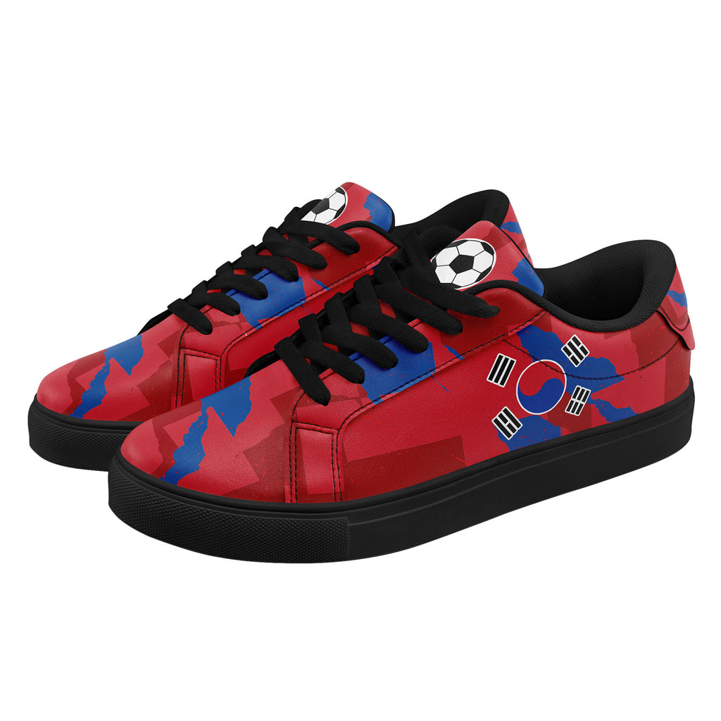 Custom South Korea 2026 World Cup Sneakers DIY Country Flag Running Shoes Lightweight Sport Shoes Gift for Football Fans Personalized Team Name and Logo FN023-F009080-1