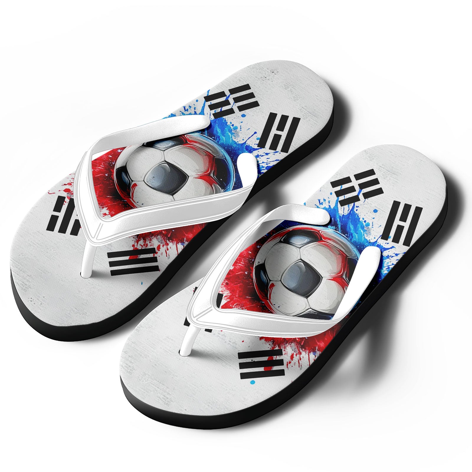 Custom South Korea 2026 World Cup Sneakers DIY Country Flag Running Shoes Lightweight Sport Shoes Gift for Football Fans Personalized Team Name and Logo FN058-F009109-5