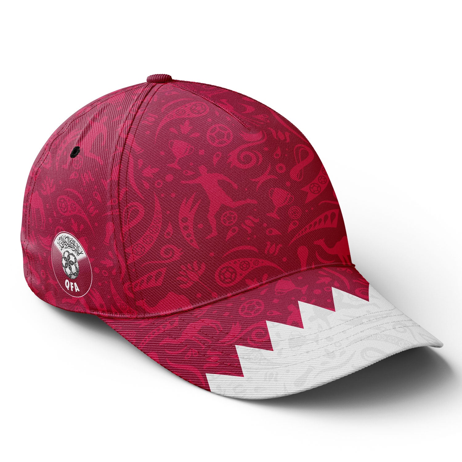 Personalized 2026 Qatar Soccer Fan Hat - Add Your Name & Design Custom 2026 Football Tournament Hat YW061-F025143-2