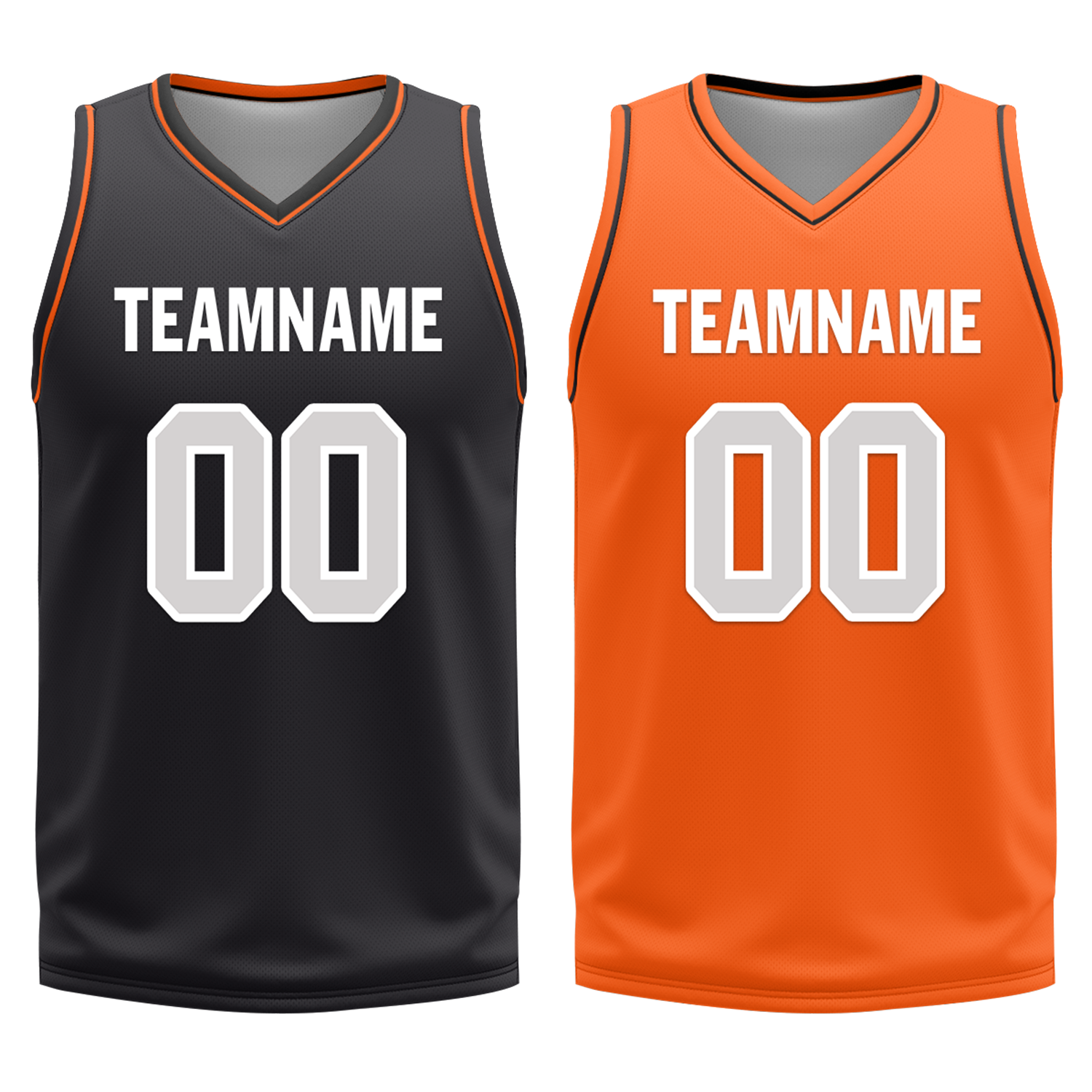 Custom Black Orange Classic Style Reversible Basketball Uniform Personalized Ordinary BBJR-D017019