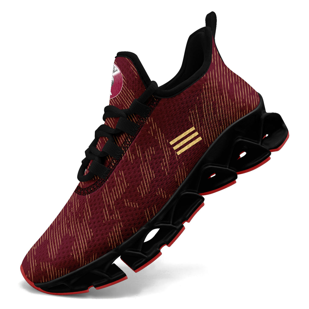 Custom Qatar 2026 World Cup Sneakers DIY Country Flag Running Shoes Lightweight Sport Shoes Gift for Football Fans Personalized Team Name and Logo FN003XD-F020030-5