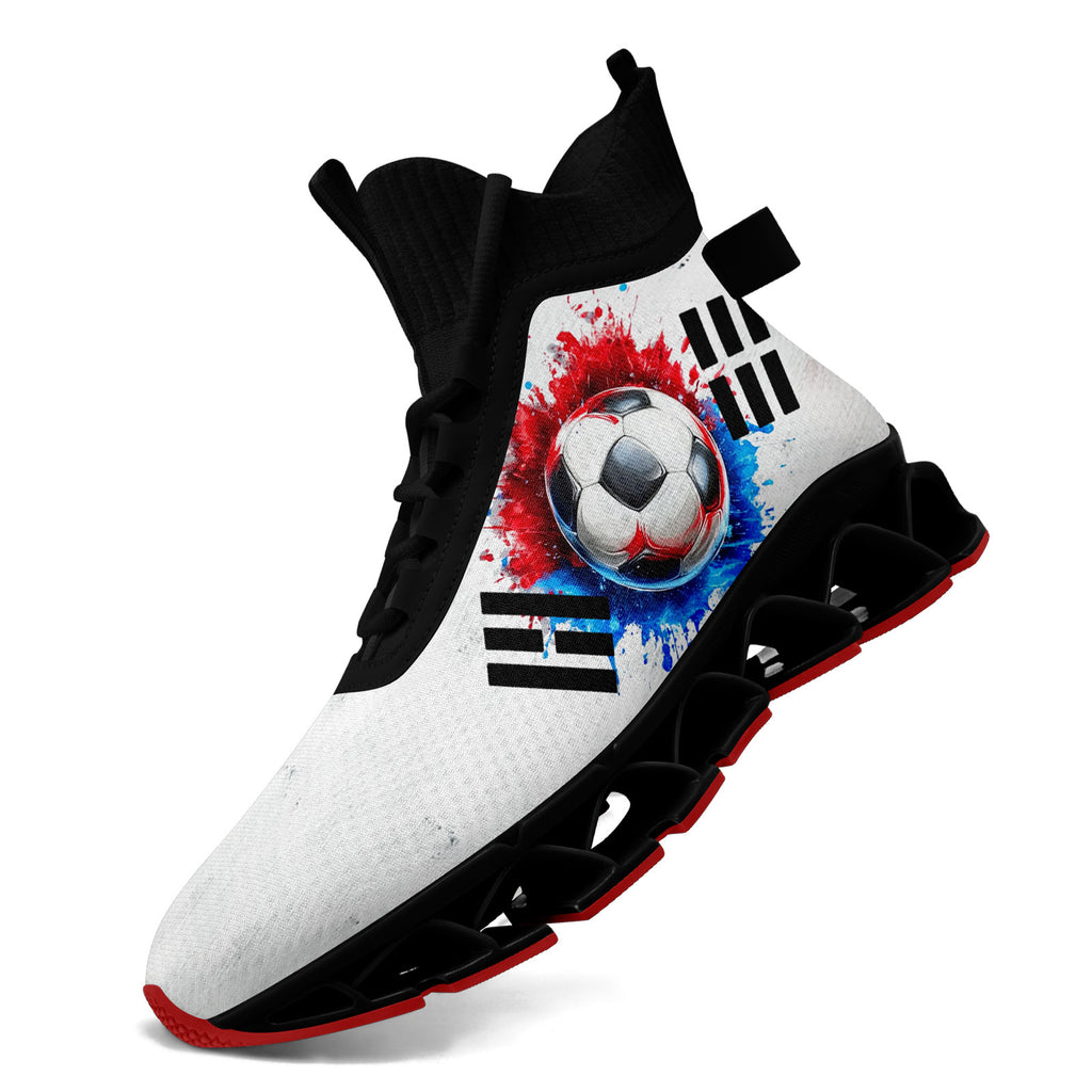 Custom South Korea 2026 World Cup Sneakers DIY Country Flag Running Shoes Lightweight Sport Shoes Gift for Football Fans Personalized Team Name and Logo FN029XD-F009084-2