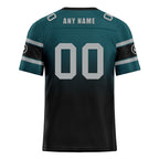 Custom Green Black Philadelphia Personalized Authentic Football Jersey FBJ02-D020249-23