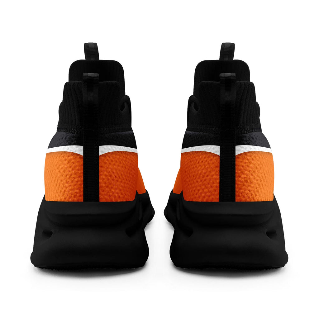 Custom Dark Gray Orange Maxsoul Shoes Personalized Sneaker FN030A-E020011-6