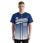 Custom Blue White Fade Fashion Personalized Authentic Baseball Jersey BSBJ01-D0a70db