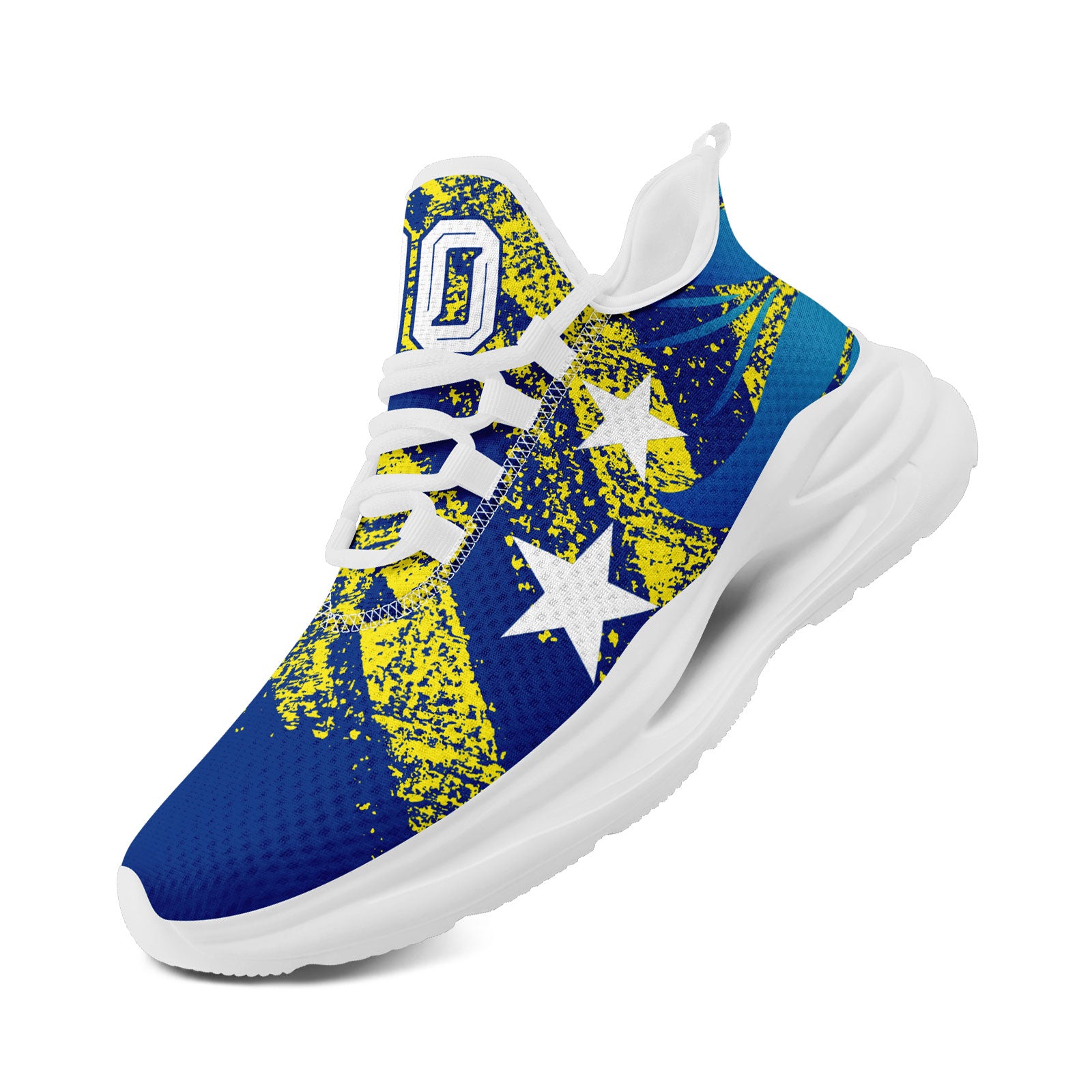 Custom Curaçao 2026 World Cup Sneakers DIY Country Flag Running Shoes Lightweight Sport Shoes Gift for Football Fans Personalized Team Name and Logo FN079-F009087-4