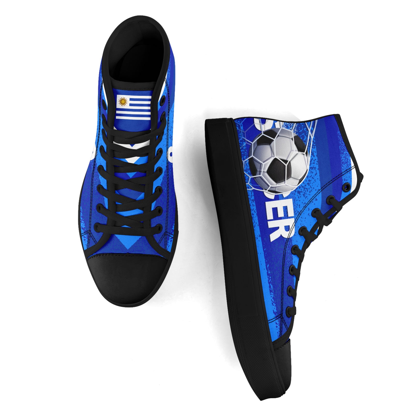 Custom Uruguay 2026 World Cup Sneakers DIY Country Flag Running Shoes Lightweight Sport Shoes Gift for Football Fans Personalized Team Name and Logo FN024-F009089-5