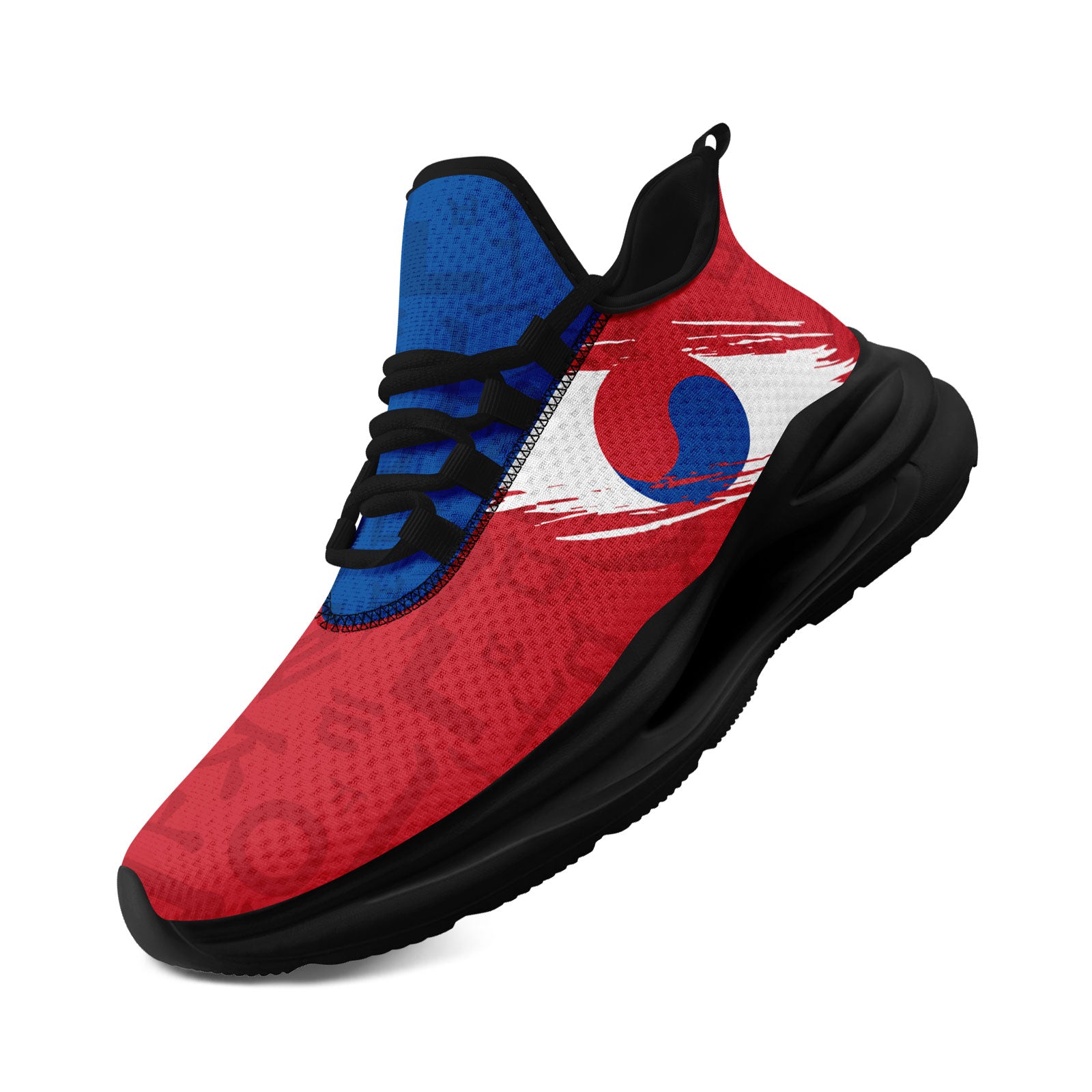 Custom South Korea 2026 World Cup Sneakers DIY Country Flag Running Shoes Lightweight Sport Shoes Gift for Football Fans Personalized Team Name and Logo FN079-F009131-4
