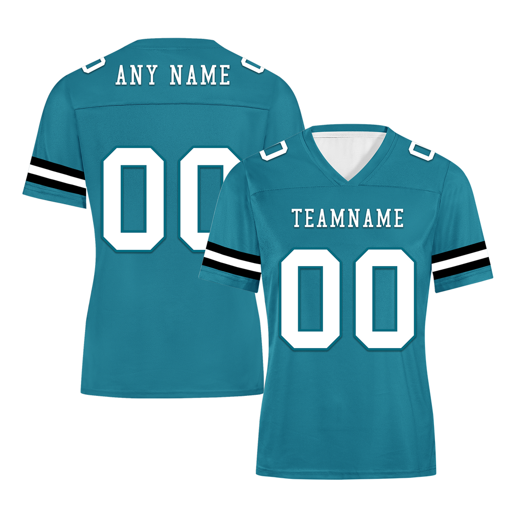 Custom Blue Classic Style Personalized Authentic Football Jersey FBJ02-bd0a70be