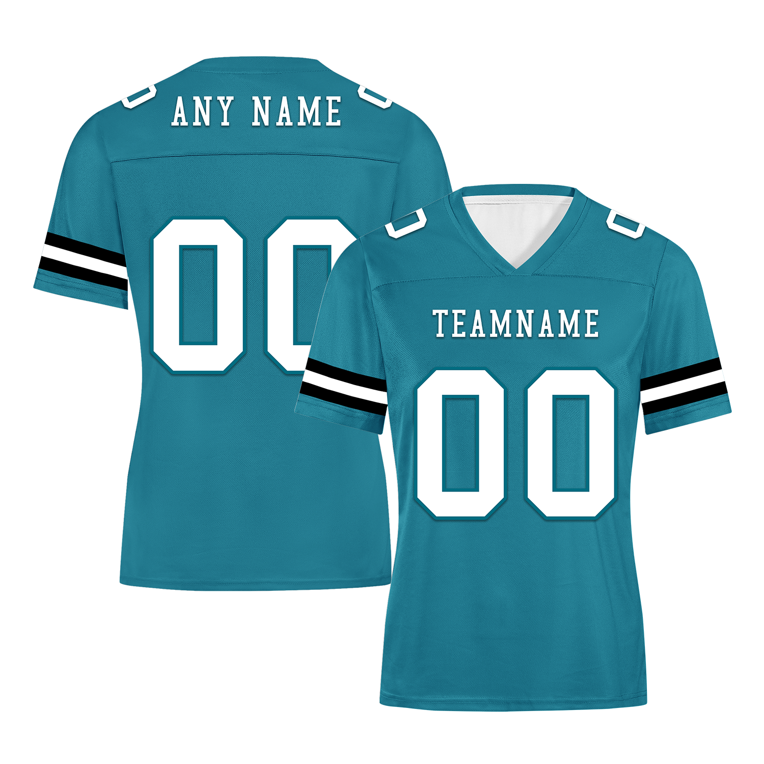 Custom Blue Classic Style Personalized Authentic Football Jersey FBJ02-bd0a70be