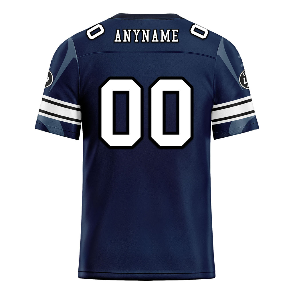 Custom Blue Dallas Personalized Authentic Football Jersey FBJ02-D025033-8