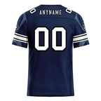 Custom Blue Dallas Personalized Authentic Football Jersey FBJ02-D025033-8