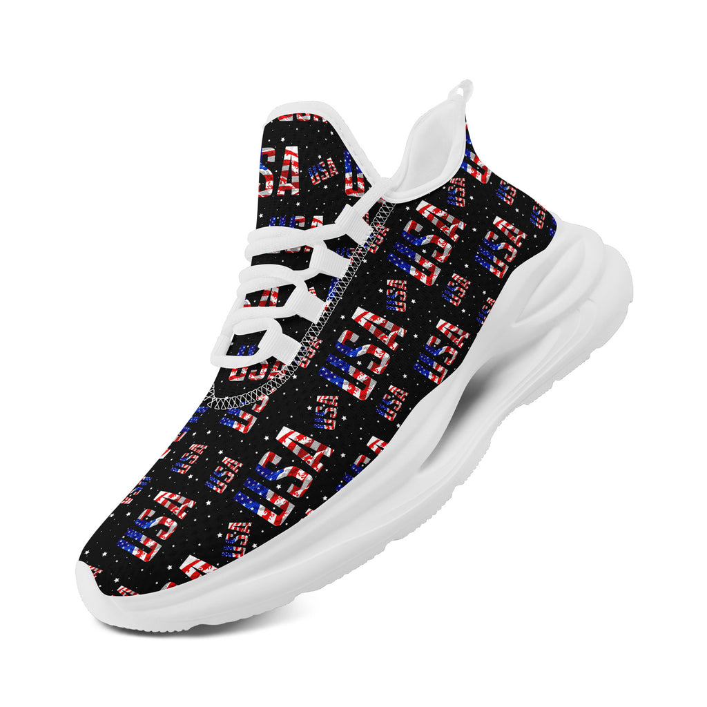 Custom United States 2026 World Cup Sneakers DIY Country Flag Running Shoes Lightweight Sport Shoes Gift for Football Fans Personalized Team Name and Logo FN079-F018033-5