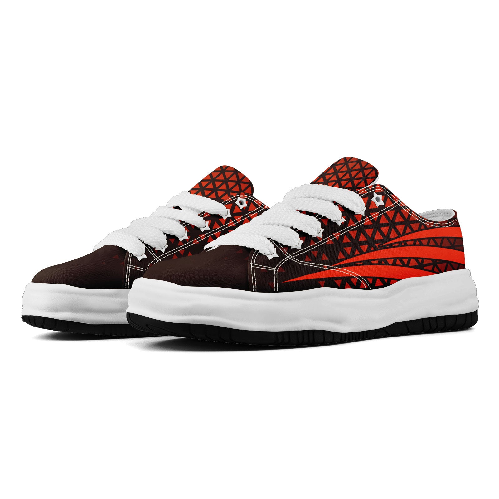 Custom Black Orange Ohio Shoes Personalized Sneaker FN038-D023003-8