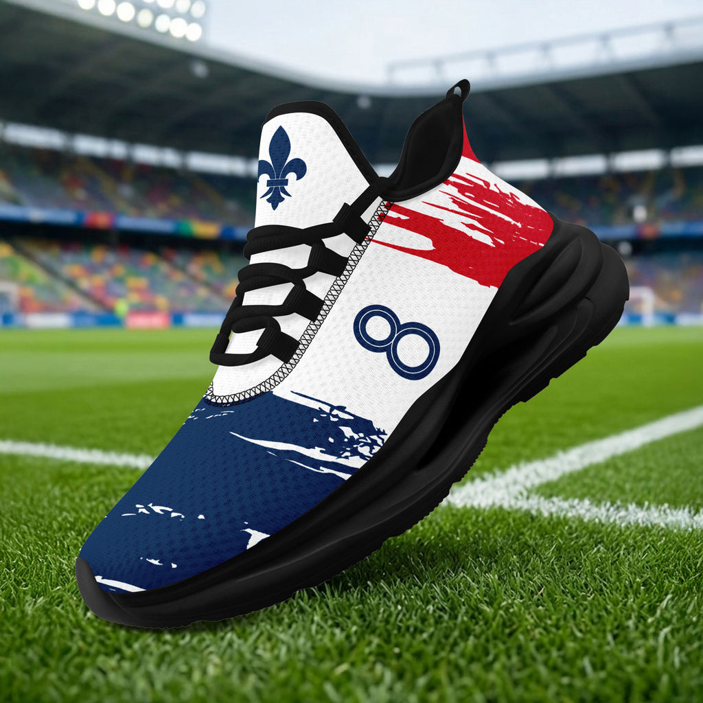 Custom France 2026 World Cup Sneakers DIY Country Flag Running Shoes Lightweight Sport Shoes Gift for Football Fans Personalized Team Name and Logo FN079-F020045-7