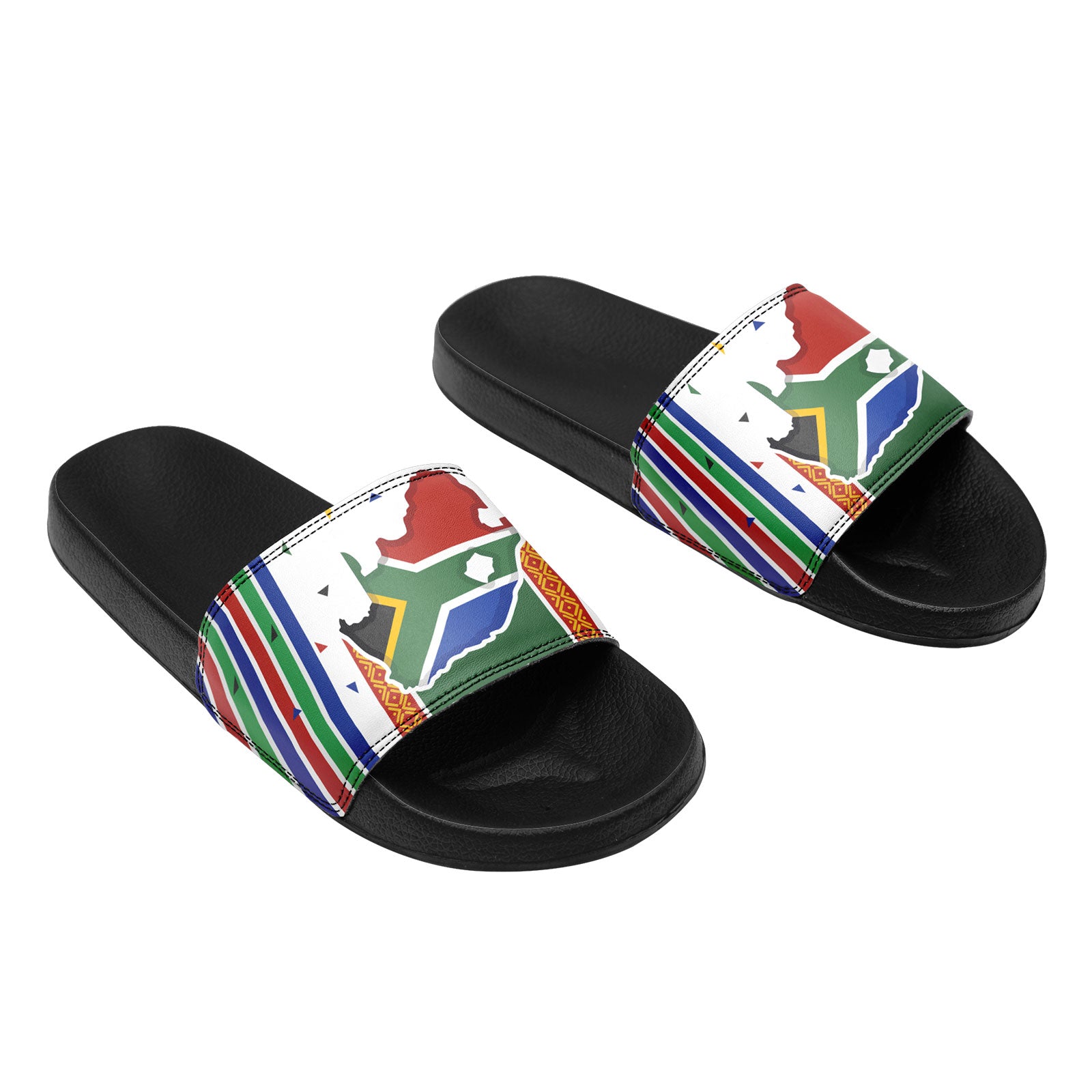 Custom Republic of South Africa 2026 World Cup Sneakers DIY Country Flag Running Shoes Lightweight Sport Shoes Gift for Football Fans Personalized Team Name and Logo FN056-F020032-3