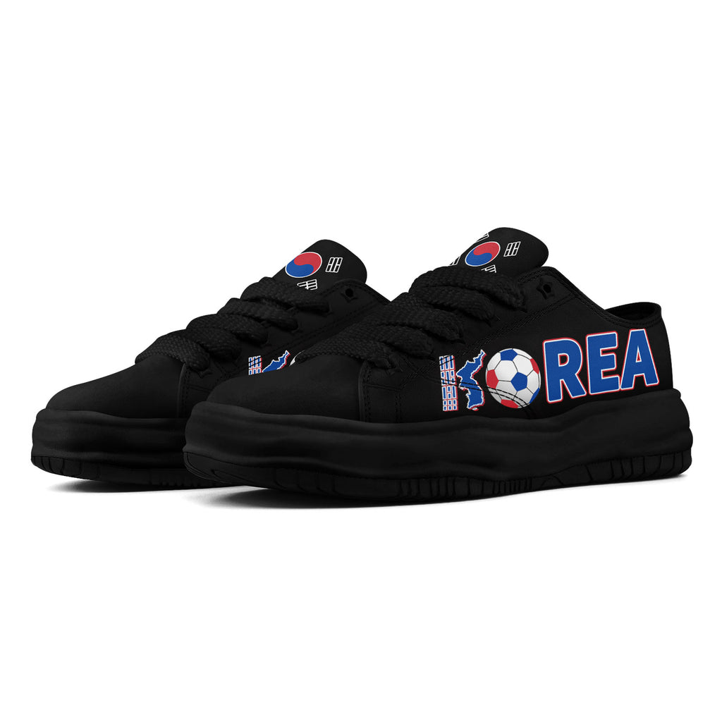 Custom South Korea 2026 World Cup Sneakers DIY Country Flag Running Shoes Lightweight Sport Shoes Gift for Football Fans Personalized Team Name and Logo FN038-F009095-5