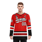 Custom Red Black Personalized Hockey Jersey HCKJ01-D0a700a
