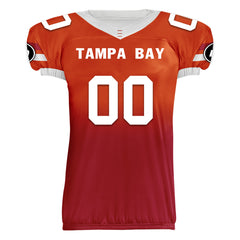 Custom Orange Red Fade Fashion Tampa Bay High-Performance American Football Jersey FBJ06-D020252-29