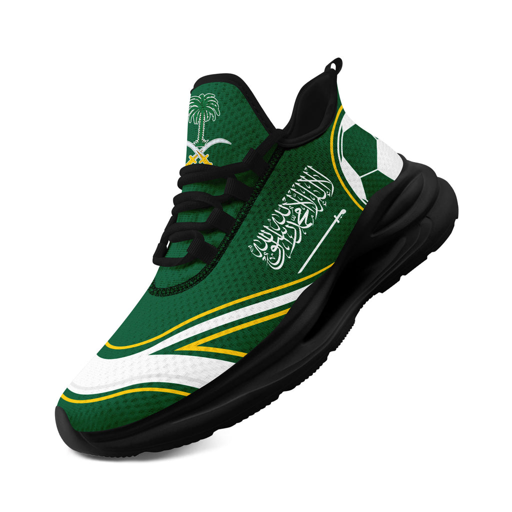 Custom Saudi Arabia 2026 World Cup Sneakers DIY Country Flag Running Shoes Lightweight Sport Shoes Gift for Football Fans Personalized Team Name and Logo FN079-F009093-4
