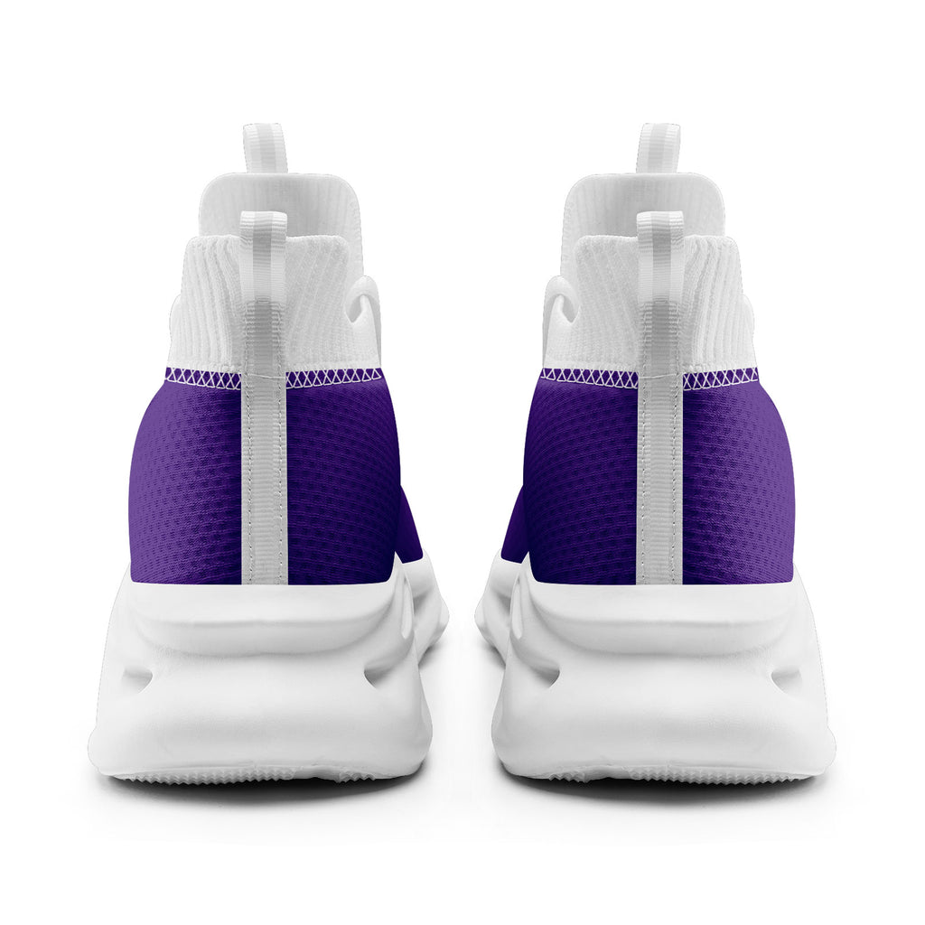 Custom Purple Yellow Minnesota MaxSoul Shoes and Hat Combo Offer Personalized Combo ZH-D028017-9