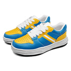 Custom Blue Yellow Los Angeles Shoes Personalized Sneaker FN032-D020389-22