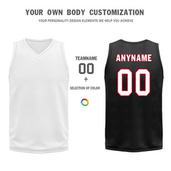 Custom Black Red Plaid Portland City Edition Personalized Reversible Basketball Set Sports Basketball Jersey BBJ01R-D0610-25-COOLMAX