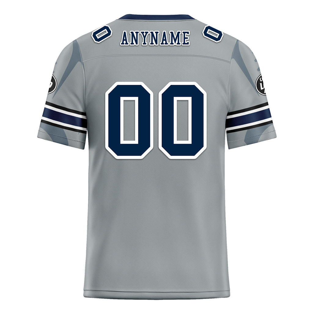 Custom Gray Seattle Football Jersey and Sports Shoes Combo Offer Personalized Combo ZH-D025008-27