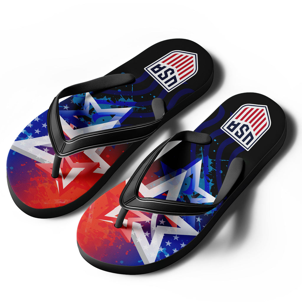 Custom United States 2026 World Cup Sneakers DIY Country Flag Running Shoes Lightweight Sport Shoes Gift for Football Fans Personalized Team Name and Logo FN058-F028041-20