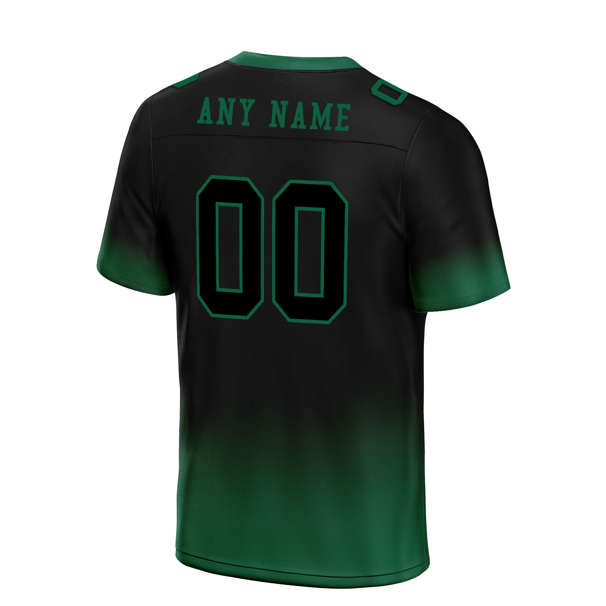 Custom Dark Geen Fade Fashion Personalized Authentic Football Jersey FBJ02-D06086