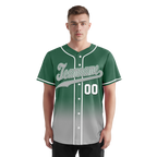 Custom Green Grey Fade Fashion Personalized Authentic Baseball Jersey BSBJ01-D0a70c9