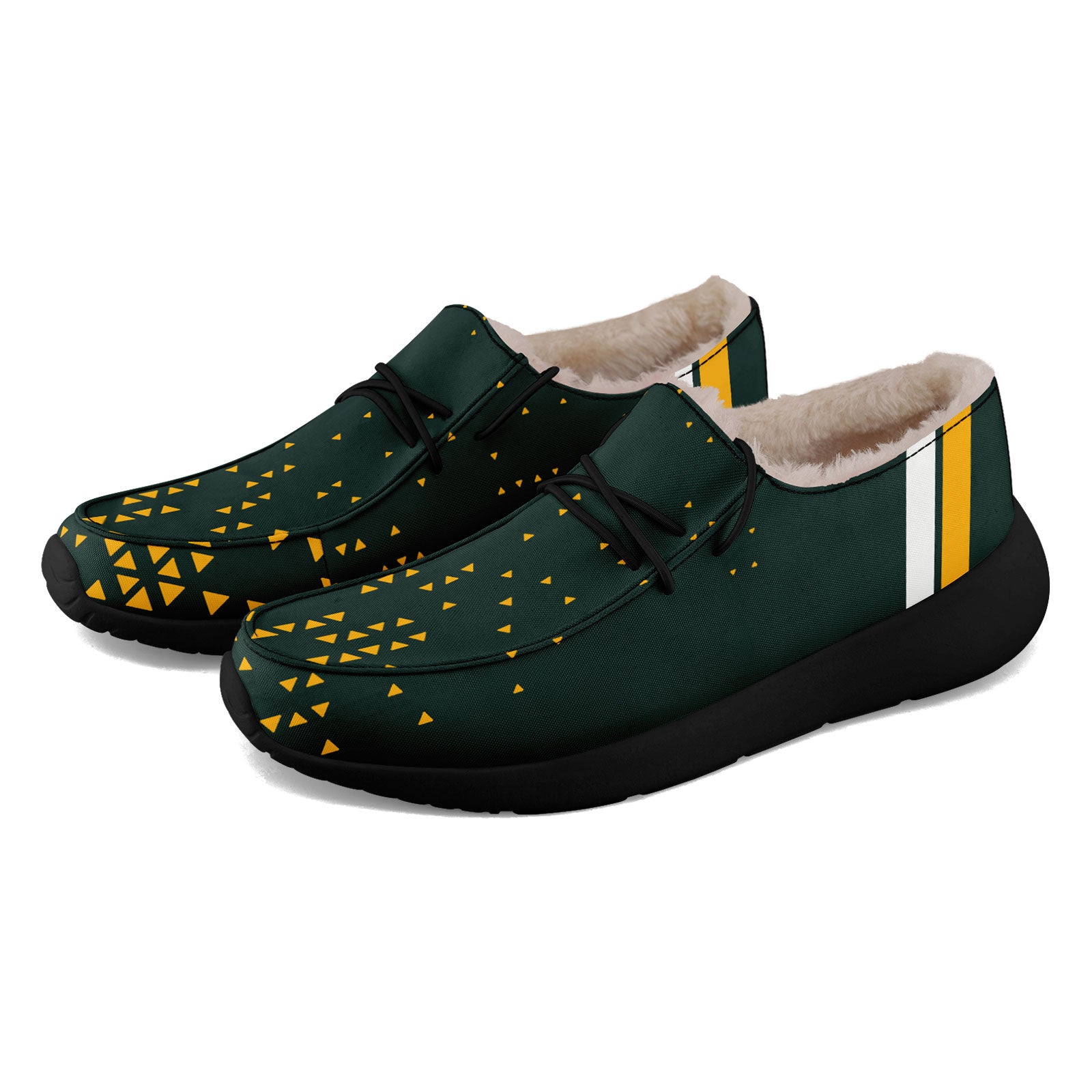 Custom Green Yellow Green Bay Shoes Personalized Sneaker FN042-D020279-13