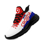 Custom Croatia 2026 World Cup Sneakers DIY Country Flag Running Shoes Lightweight Sport Shoes Gift for Football Fans Personalized Team Name and Logo FN079-F009105-5