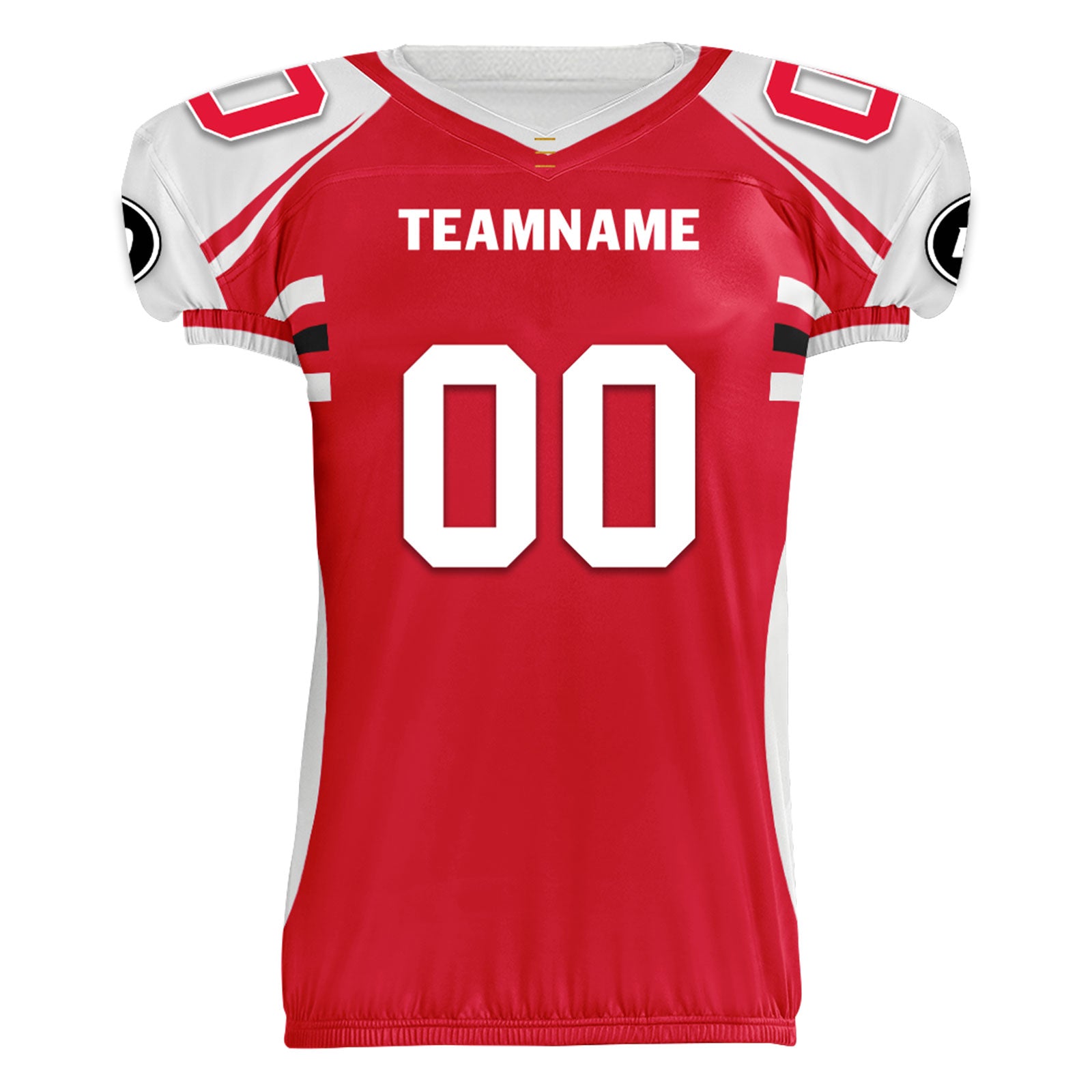 Custom Red White Missouri High-Performance American Football Jersey FBJ06-D023001-18