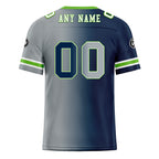 Custom Blue Grey Washington Personalized Authentic Football Jersey FBJ02-D028017-14
