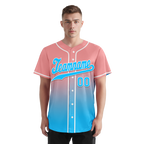 Custom Pink Blue Fade Fashion Personalized Authentic Baseball Jersey BSBJ01-D0a70f8